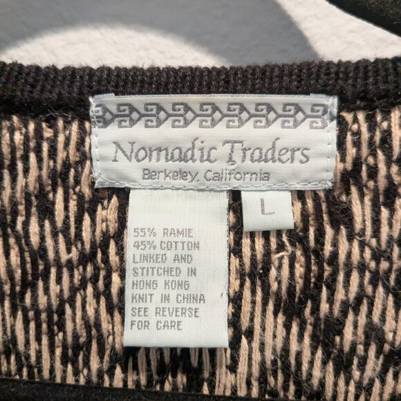 Vintage Nomadic Traders Norwegian Style Zip-Up Cardigan - Large - Picture 6 of 8